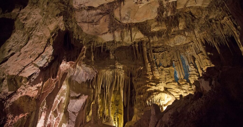 Lehman Caves Visitor Center Baker Nevada showing the visitor entrance area with guided cave tour access and educational displays