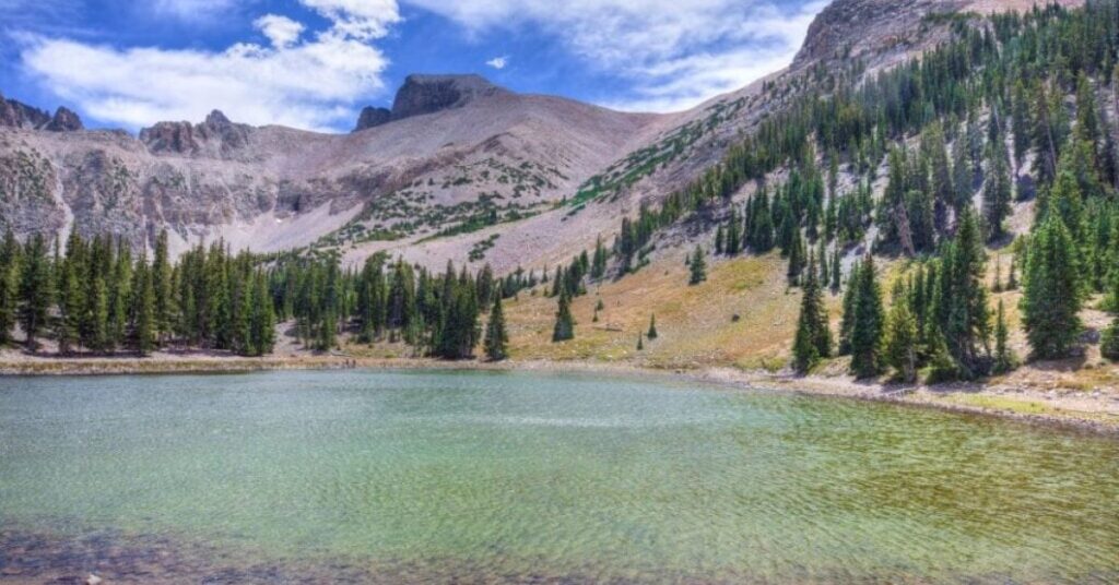 Great Basin National Par Baker Nevada showing natural park scenery with open landscapes and surrounding mountain terrain