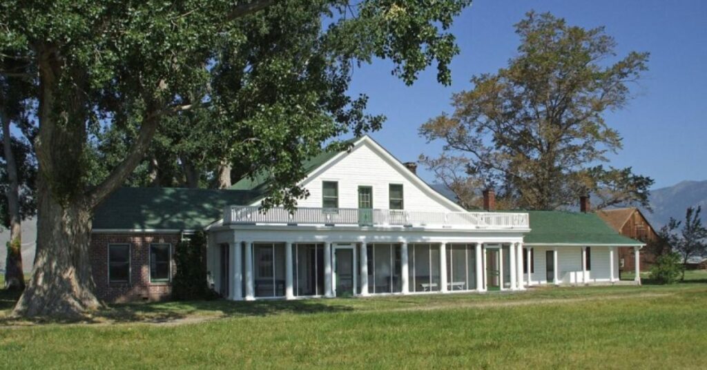 Things to do in Minden at Dangberg Home Ranch Historic Park showing preserved historic buildings and ranch structures