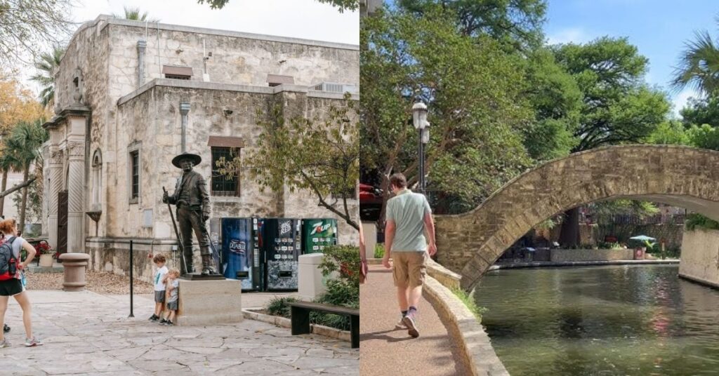 Things to do in Alamo showing downtown walking streets and local businesses in Alamo Texas
