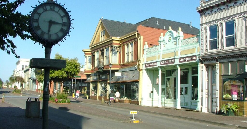 Things to do in Eureka showing Old Town Eureka with connected historic streets, preserved buildings, and walkable local surroundings