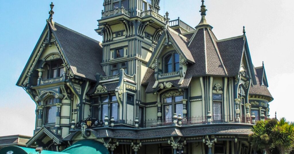 Things to do in Eureka showing Carson Mansion exterior in a quiet area suitable for slow observation and short visits