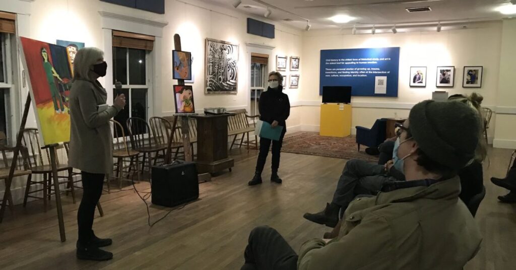 Things to do in Lamoille showing a quiet local art gallery with regional artwork and cultural displays