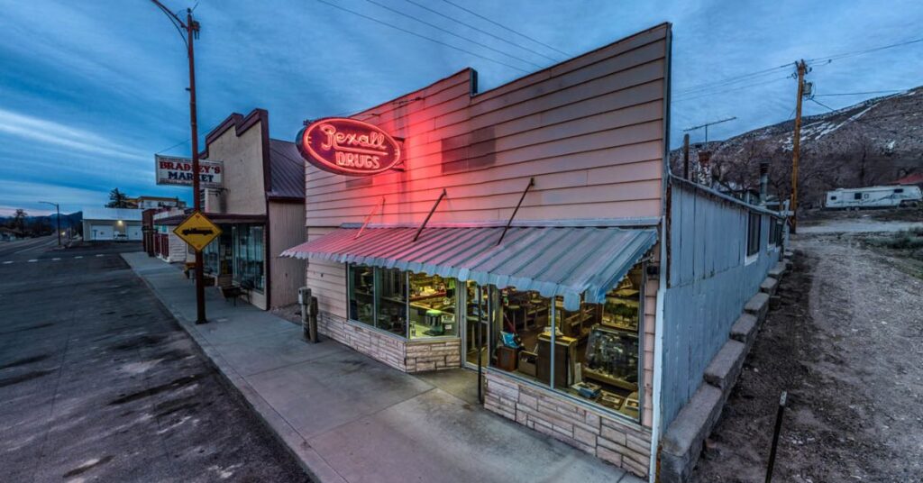 Things to do in McGill showing a quiet evening setting with local gathering spaces and relaxed social interaction in McGill NV