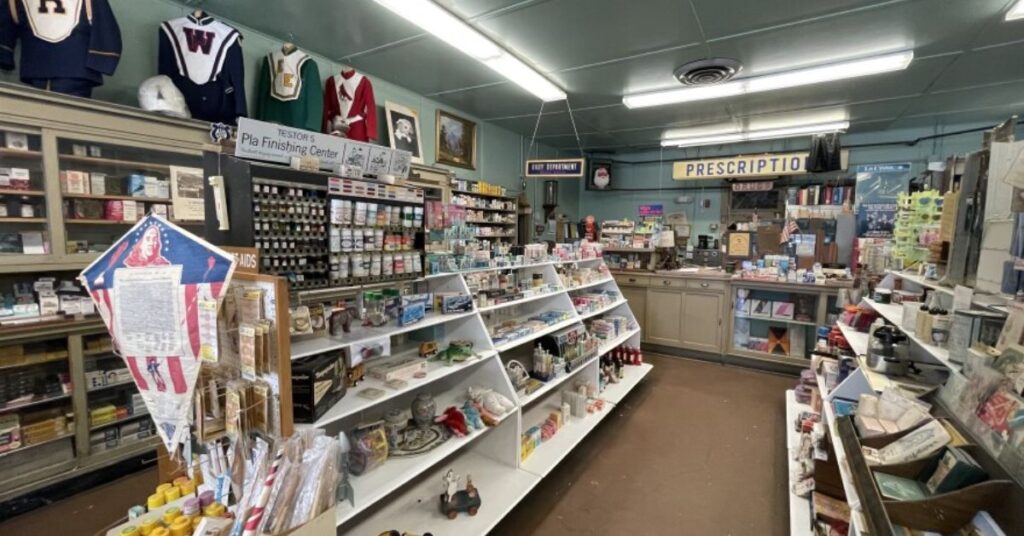 Things to do in McGill showing preserved drugstore artifacts and historic displays inside the McGill Drugstore Museum in Nevada