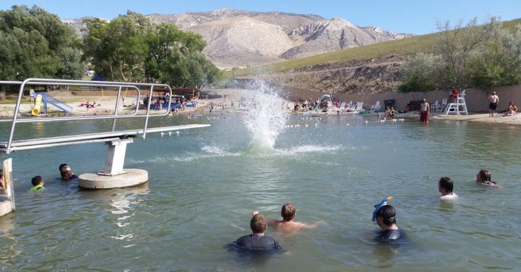 Things to do in McGill showing the community swimming pool used for seasonal recreation in McGill Nevada