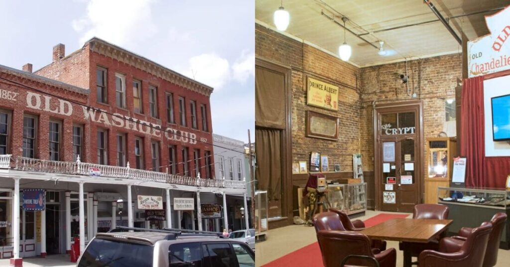 Things to do in Virginia City showing interior rooms of the Washoe Club Haunted Museum